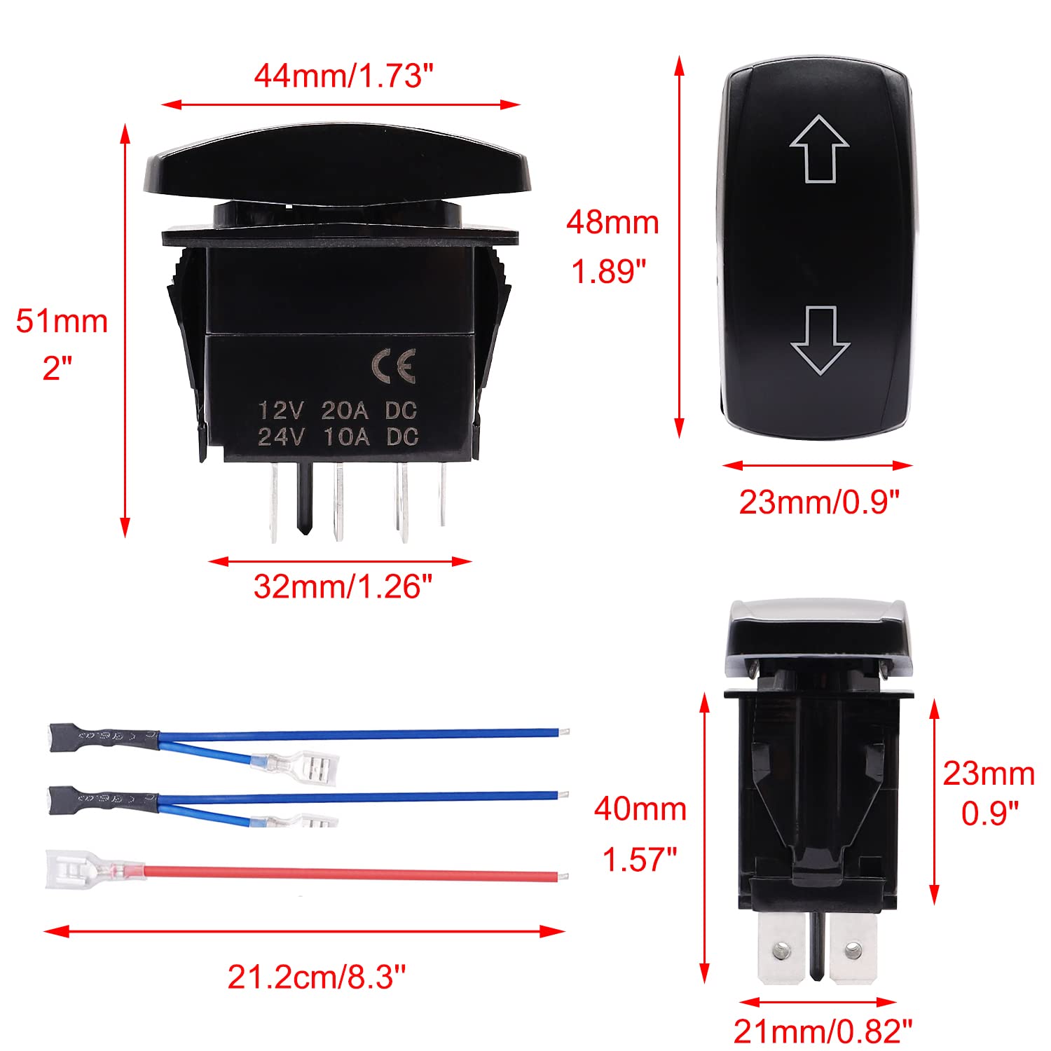 みろりです Amazon.co.jp: Hmknana モーメンタリ極性リバーススイッチ 12V